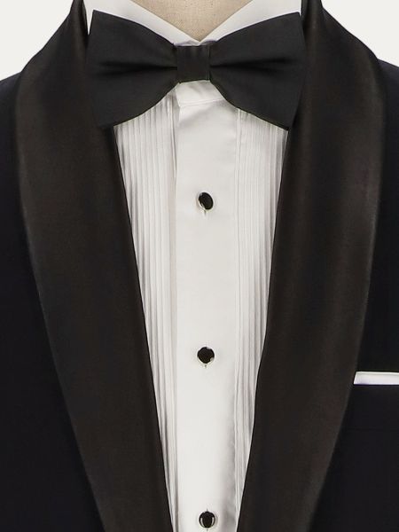 Elegancki wełniany garnitur smokingowy VITKAC 100 w odcieniu klasycznej czerni
