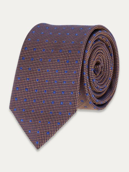 Brązowy krawat męski