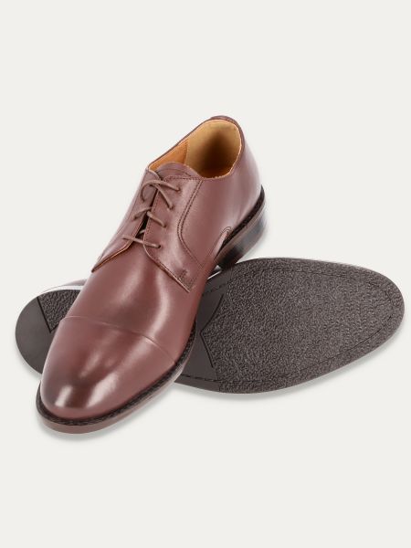 Eleganckie buty męskie Kubenz w kolorze brązowym