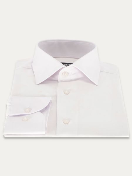 Biała elegancka koszula slim na guziki ACLAN