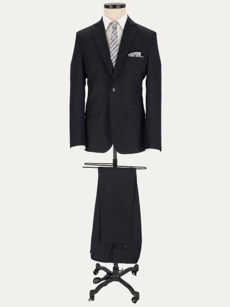 Elegancki garnitur LAKE 3A gładki w kolorze klasycznej czerni