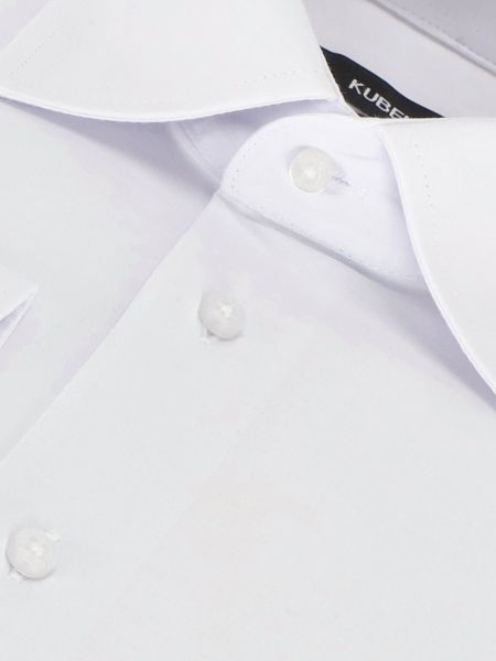 Biała klasyczna koszula regular na guziki gładka BAIRRE