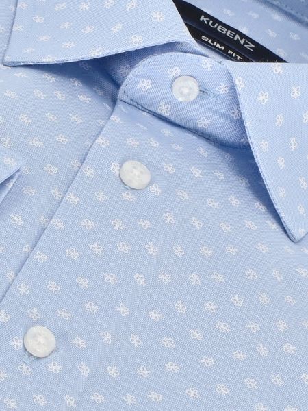 Koszula męska CARRICK slim niebieska wzór