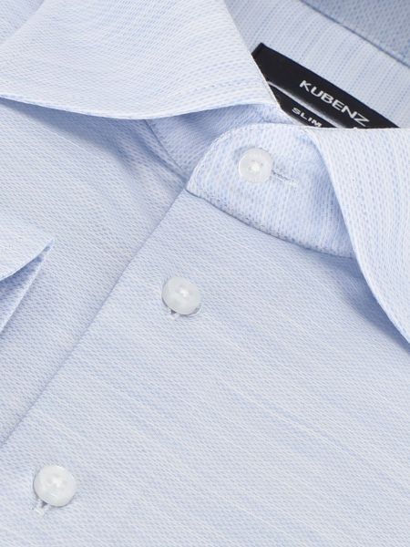 Koszula męska EDUARDO slim błękitna mikrowzór