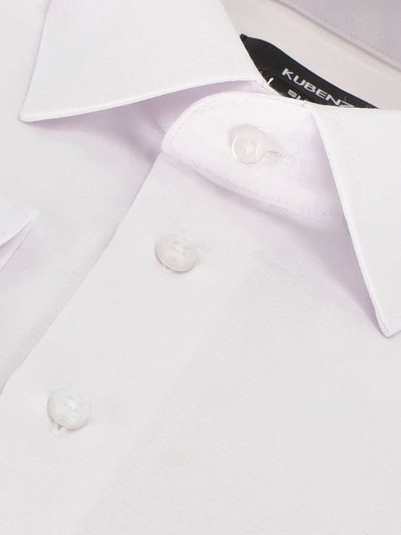 Biała elegancka koszula slim z delikatnym mikrowzorem NIECE