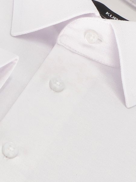 Biała elegancka koszula regular z tkaniny oxford LAWLER
