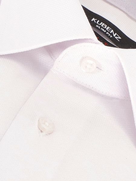 Biała koszula slim z tkaniny oxford MERT