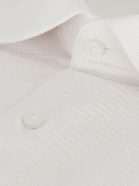 Biała elegancka koszula slim z bawełny Fotyn