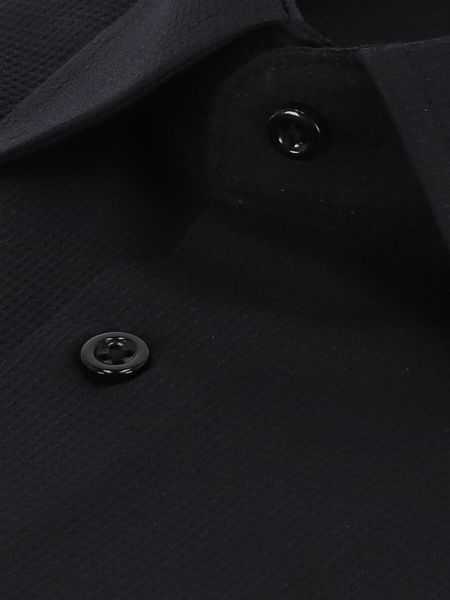 Czarna elegancka koszula regular z bawełny Leonid