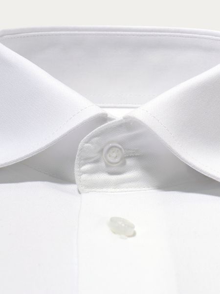 Biała elegancka koszula super slim na guziki OSMUND