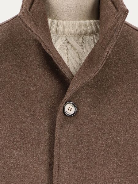 Płaszcz męski Kubenz w kolorze brązowym