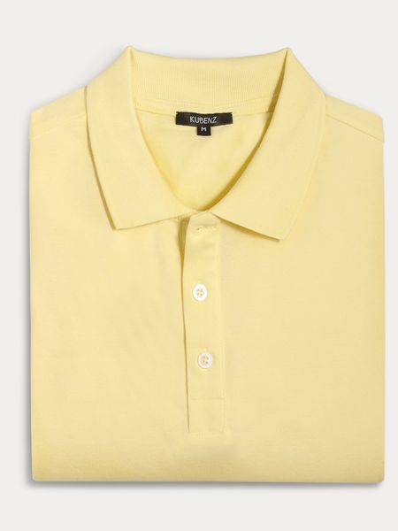 Koszulka polo męska LUCKY żółta slim