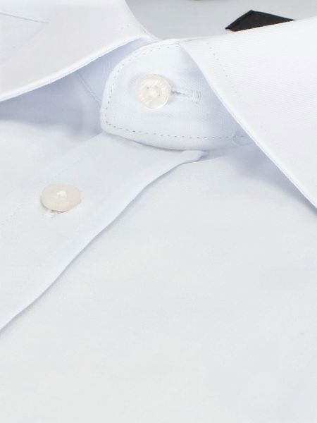 Biała elegancka koszula slim z bawełny DORUK
