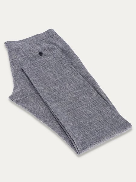 Fioletowe klasyczne spodnie slim z efektem melanżu BRAVO 1