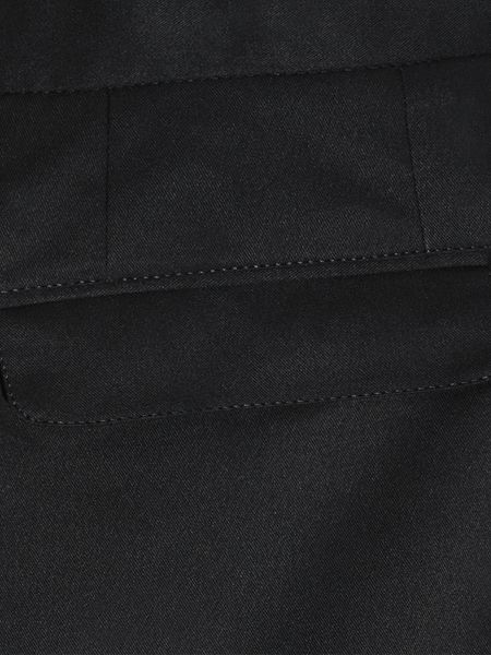 Czarne eleganckie spodnie slim z patkami MARTIN BLACK