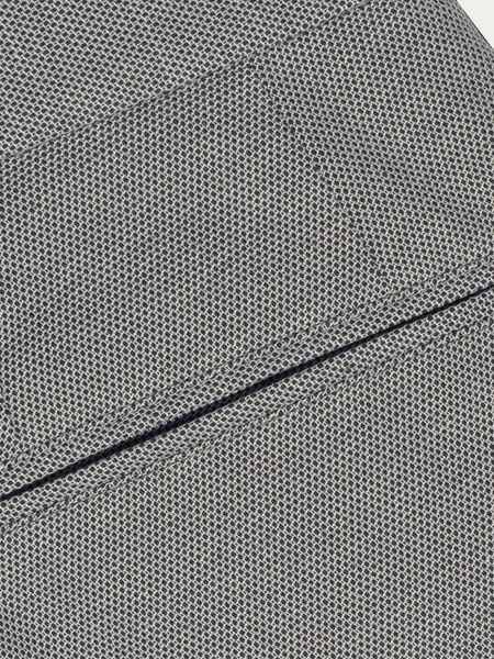 Szare bawełniane spodnie casualowe w czarny geometryczny wzór NIL