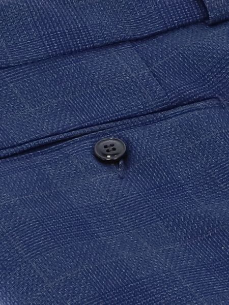 Eleganckie spodnie wizytowe męskie Kubenz w kolorze niebieskim