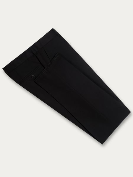 Czarne eleganckie spodnie slim gładkie LAKE 3