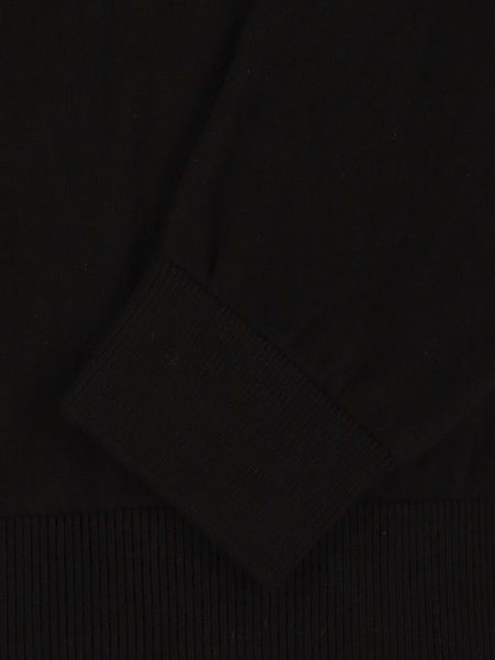 Czarny sweter dzianinowy z okrągłym dekoltem BASIC POLLUX