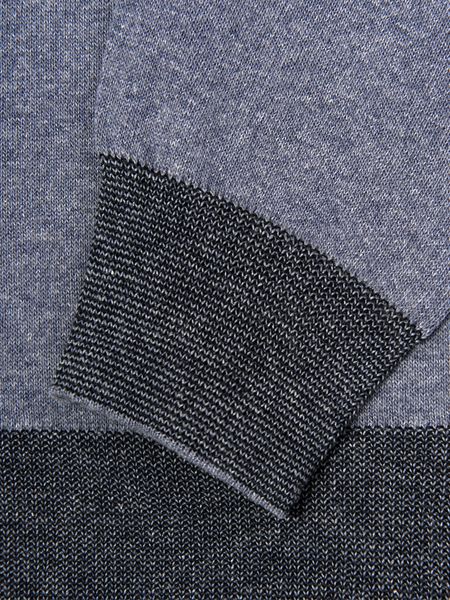 Fioletowy sweter dzianinowy z dekoltem w serek LEO